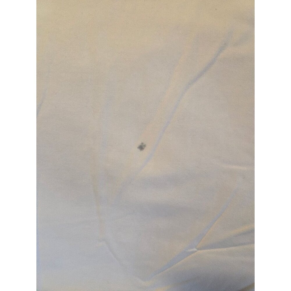 Antiq French White Cotton Duvet Cover Lace Trim 90x78 some spots - Picture 7 of 7